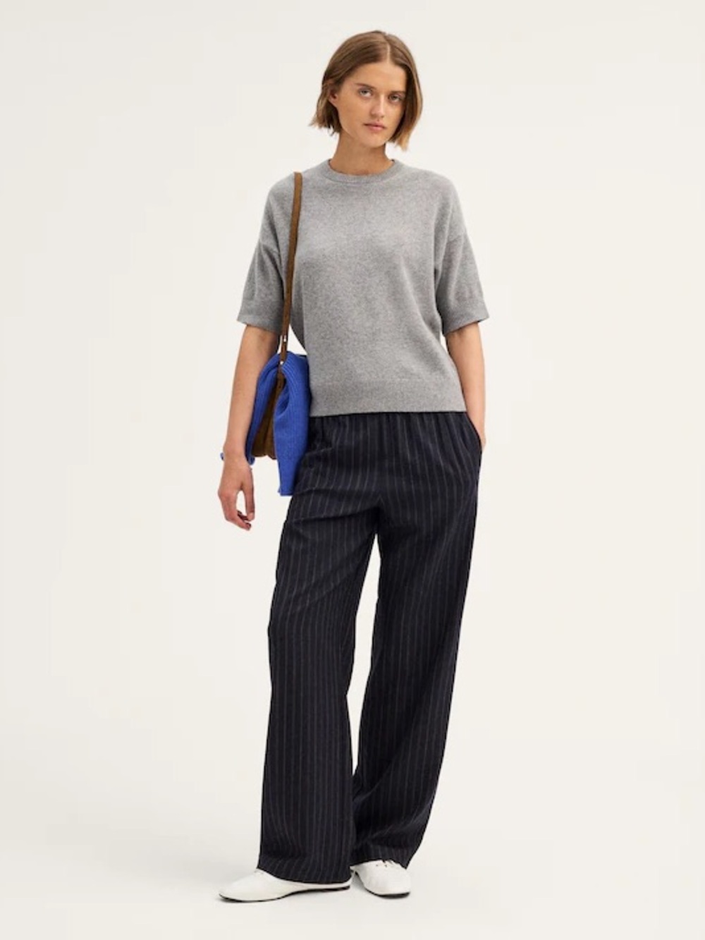 Madewell The Devon Pant navy cream new tags med won’t leave up long